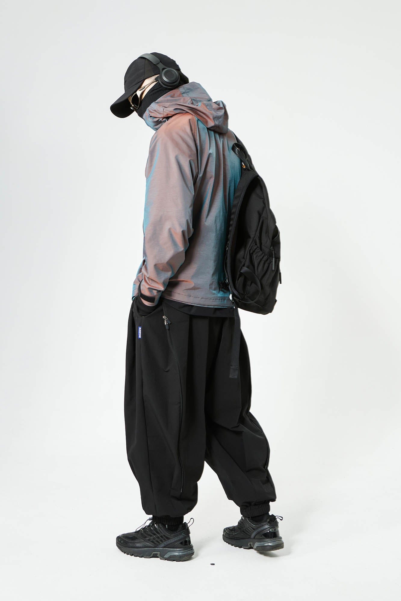 SILENSTORM Gradient Hooded Pullover Windbreaker-Jacket-S-Free Shipping Leatheretro