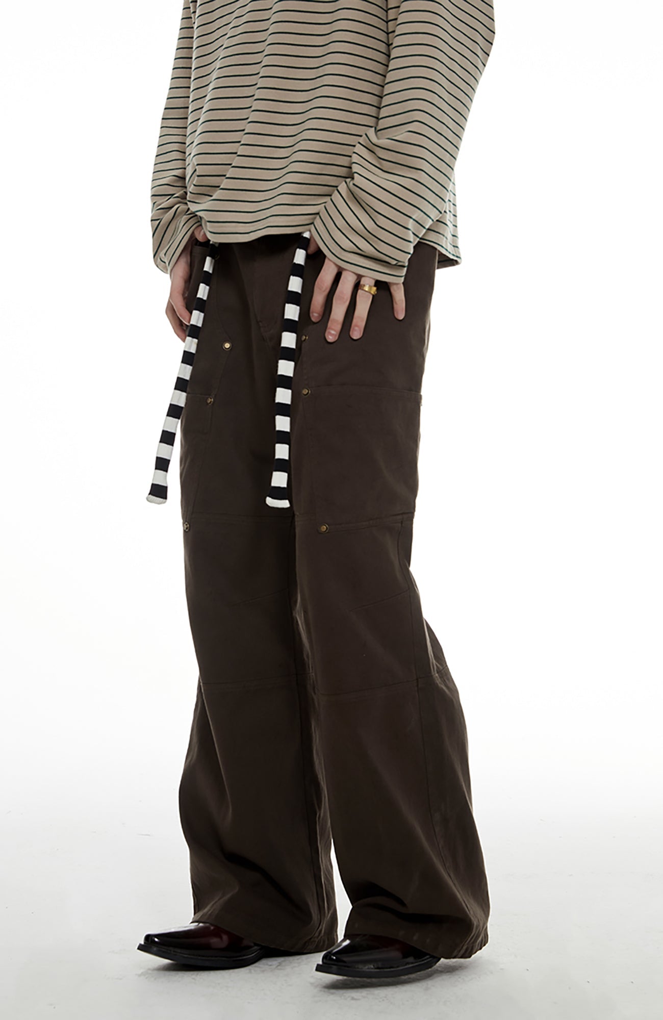 PASET Retro Utility Panel Pants-Pants-S / 29"-Free Shipping Leatheretro