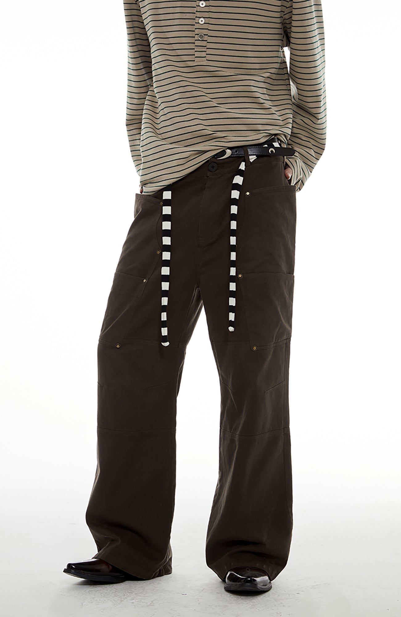 PASET Retro Utility Panel Pants-Pants-S / 29"-Free Shipping Leatheretro