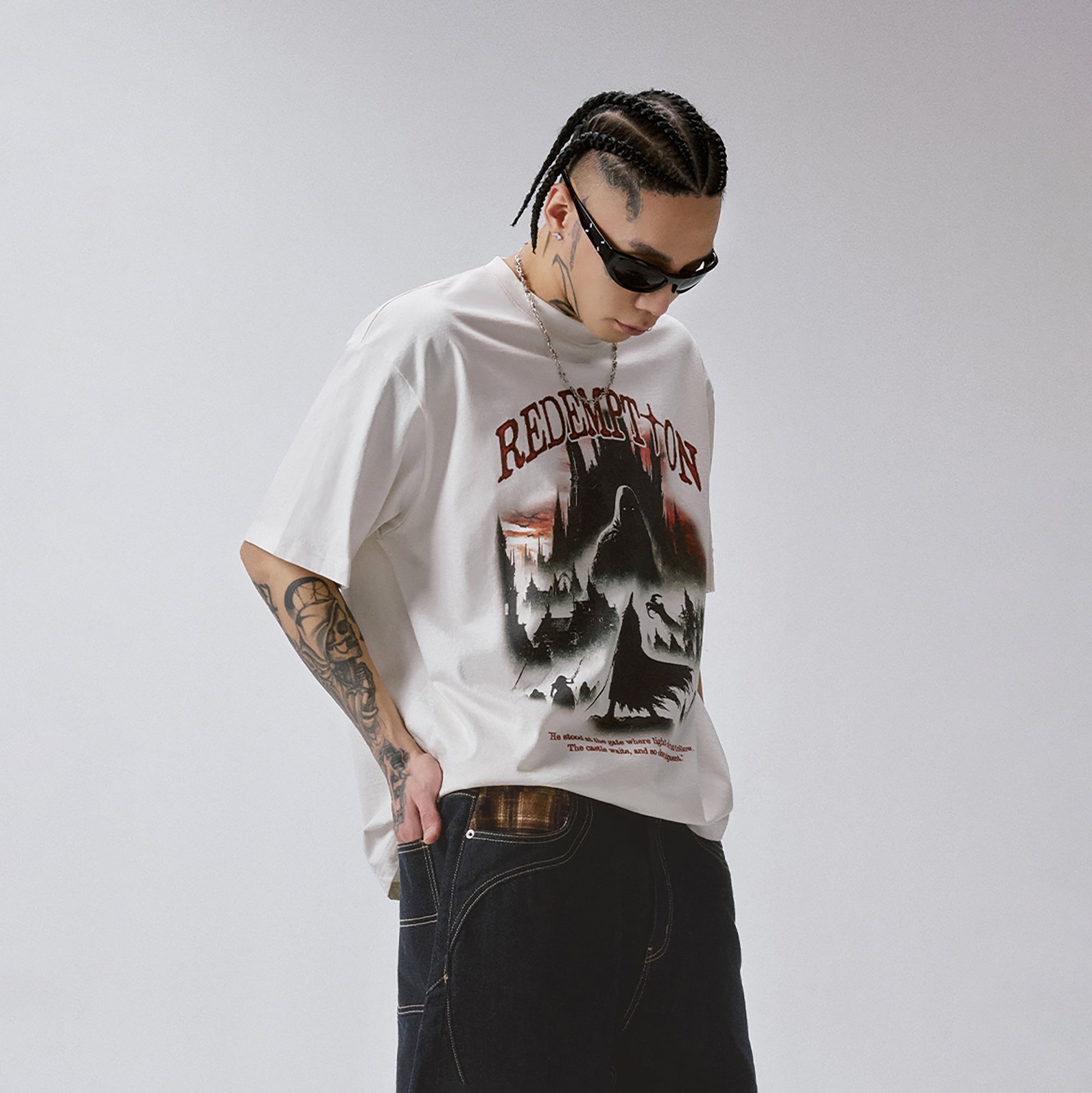 F2CE Punk Graphic Tee-T Shirt-S-Free Shipping Leatheretro