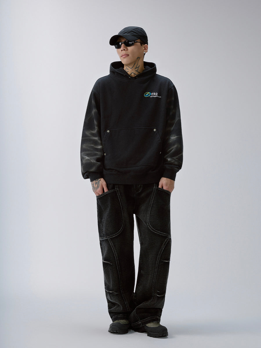 F2CE Tie-Dye Embroidered LOGO Hoodie-Hoodie-S(Preorder)-Free Shipping Leatheretro