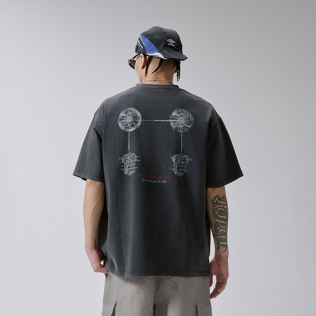 F2CE Washed Void Figure Graphic Tee-T Shirt-S-Free Shipping Leatheretro