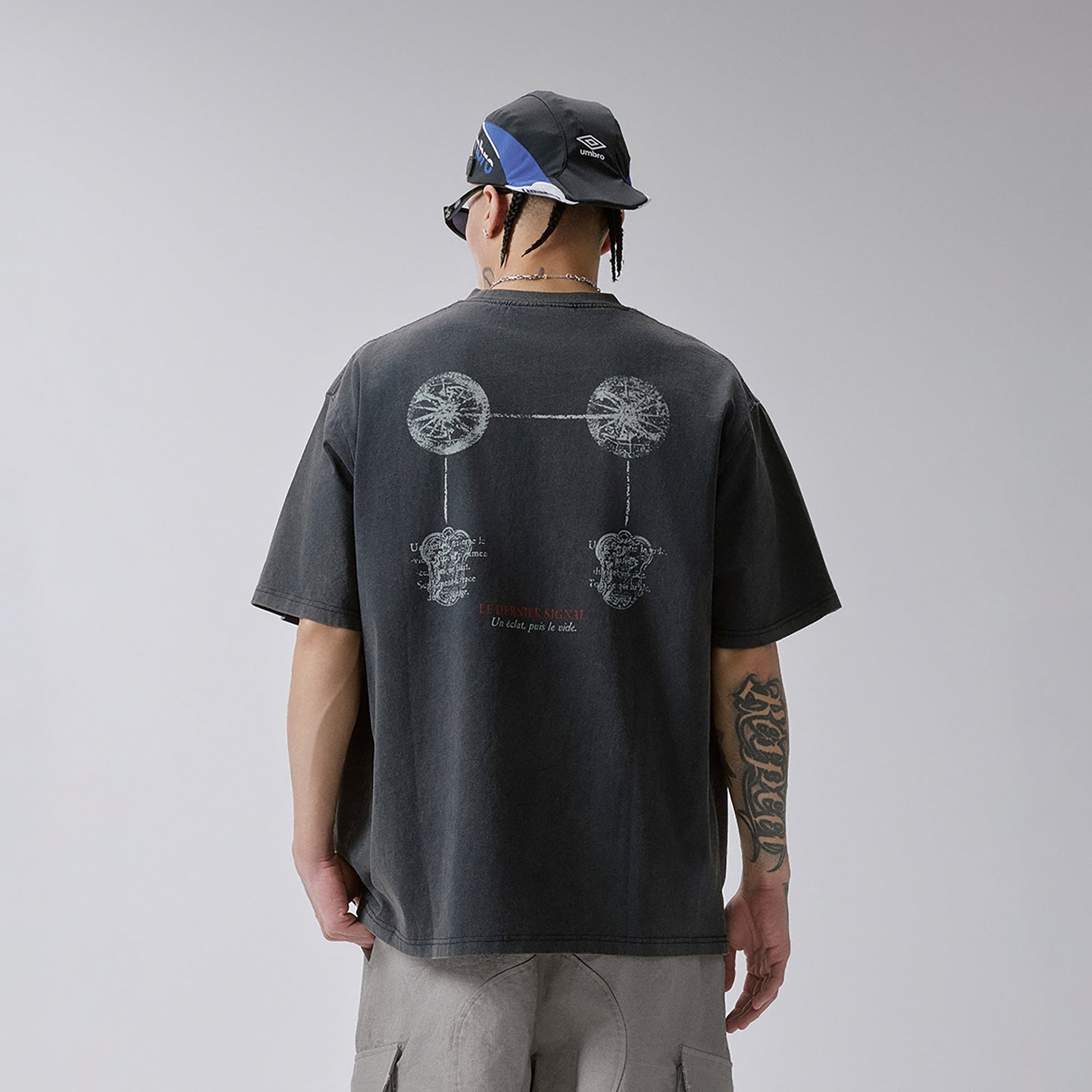 F2CE Washed Void Figure Graphic Tee-T Shirt-S-Free Shipping Leatheretro