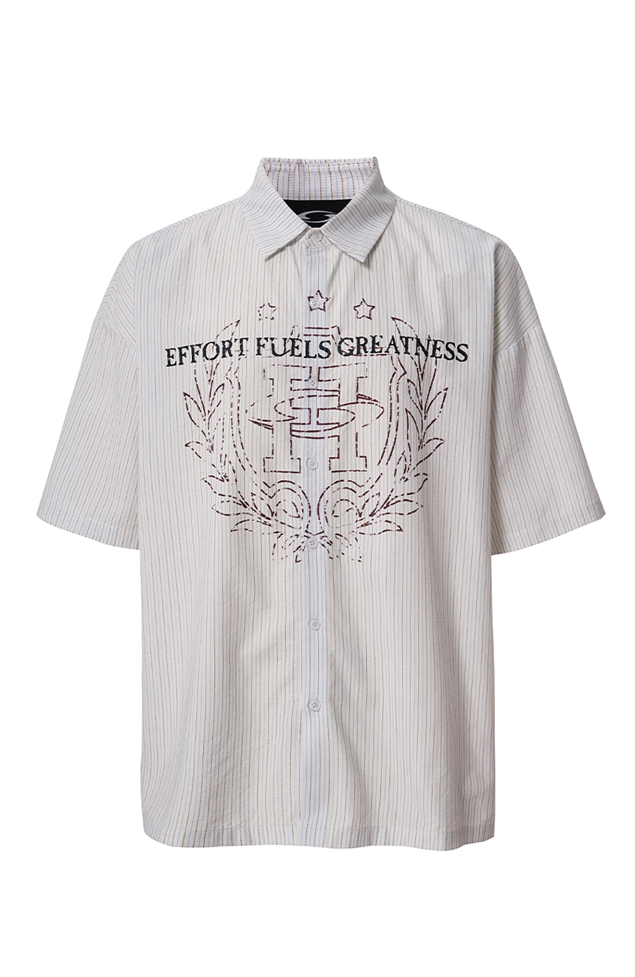F2CE Stripe Graphic Short Sleeve Shirt-Shirt-S-Free Shipping Leatheretro