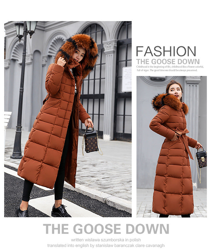 Fashion Winter Cotton Long Women Outerwear-Outerwear-Red-M-Free Shipping Leatheretro