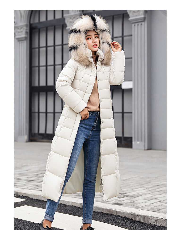 Fashion Winter Cotton Long Women Outerwear-Outerwear-Red-M-Free Shipping Leatheretro