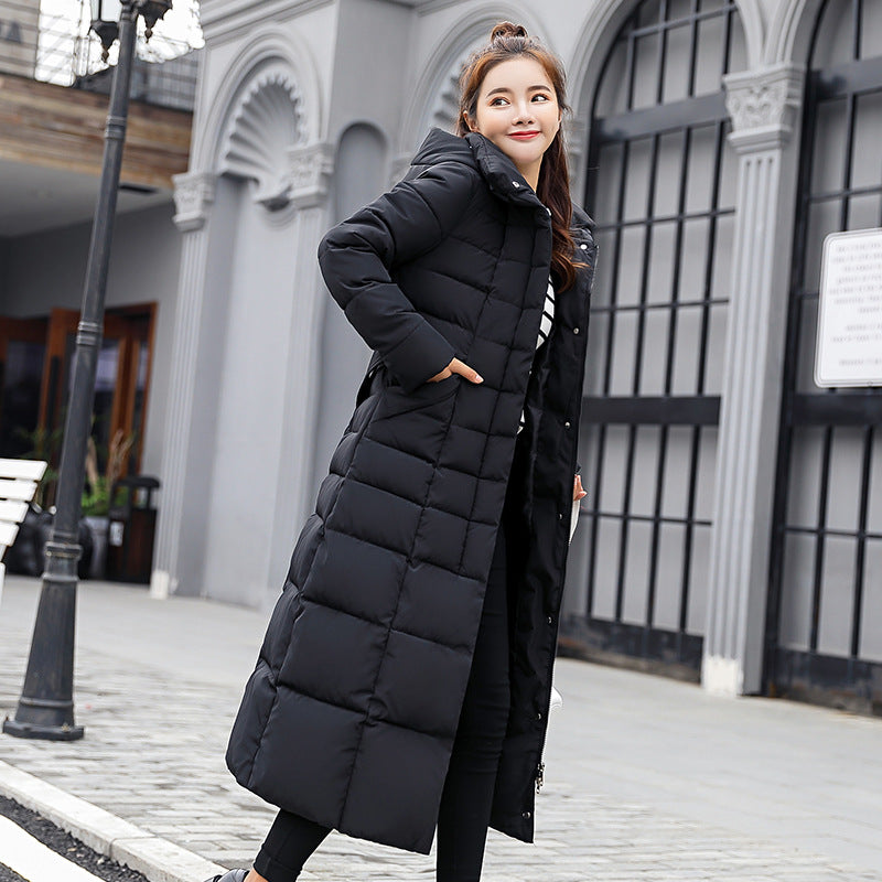 Fashion Winter Cotton Long Women Outerwear-Outerwear-Red-M-Free Shipping Leatheretro