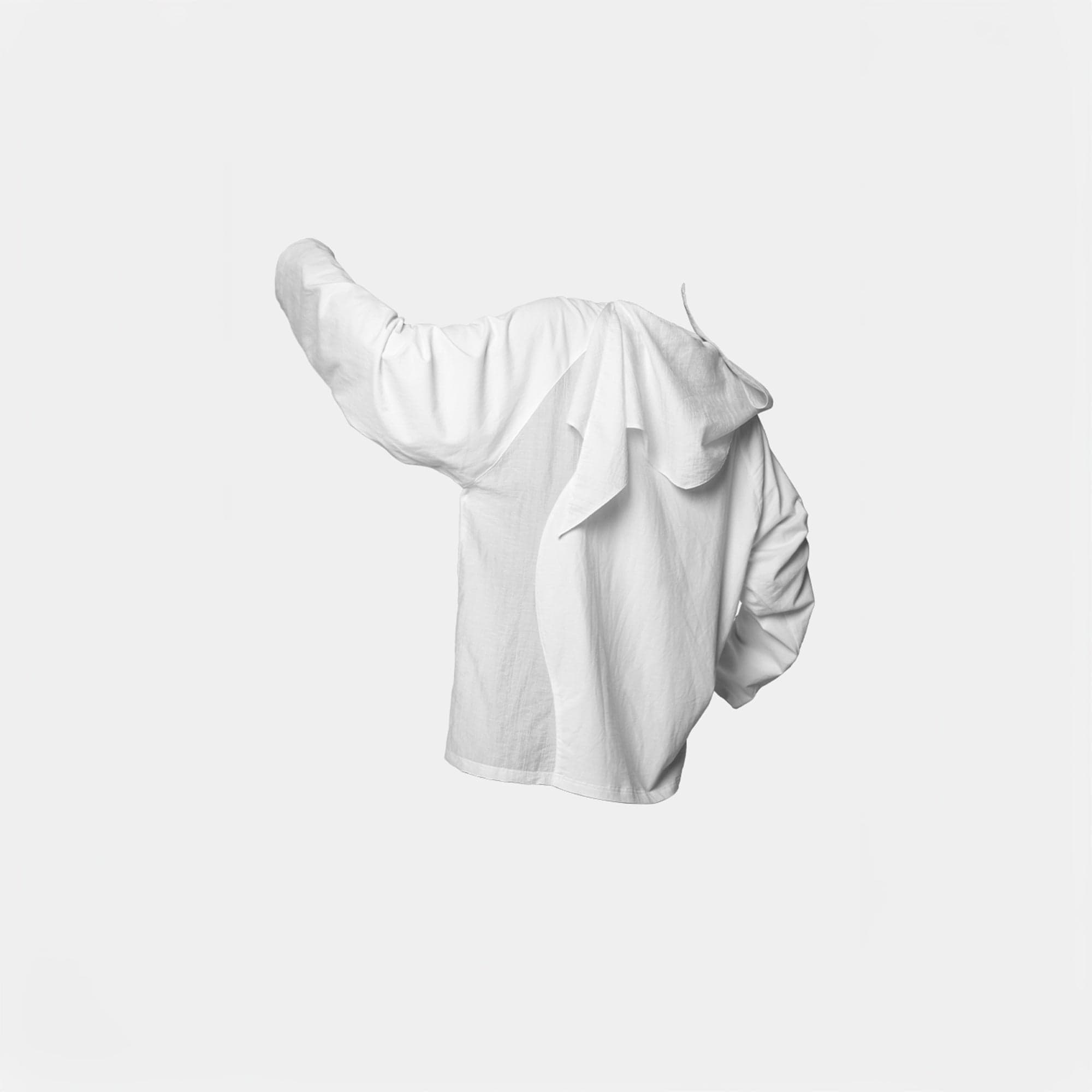 RELABEL Deconstructed Scarf Long-Sleeve Tee-L/S Tee-XS-White-Free Shipping Leatheretro