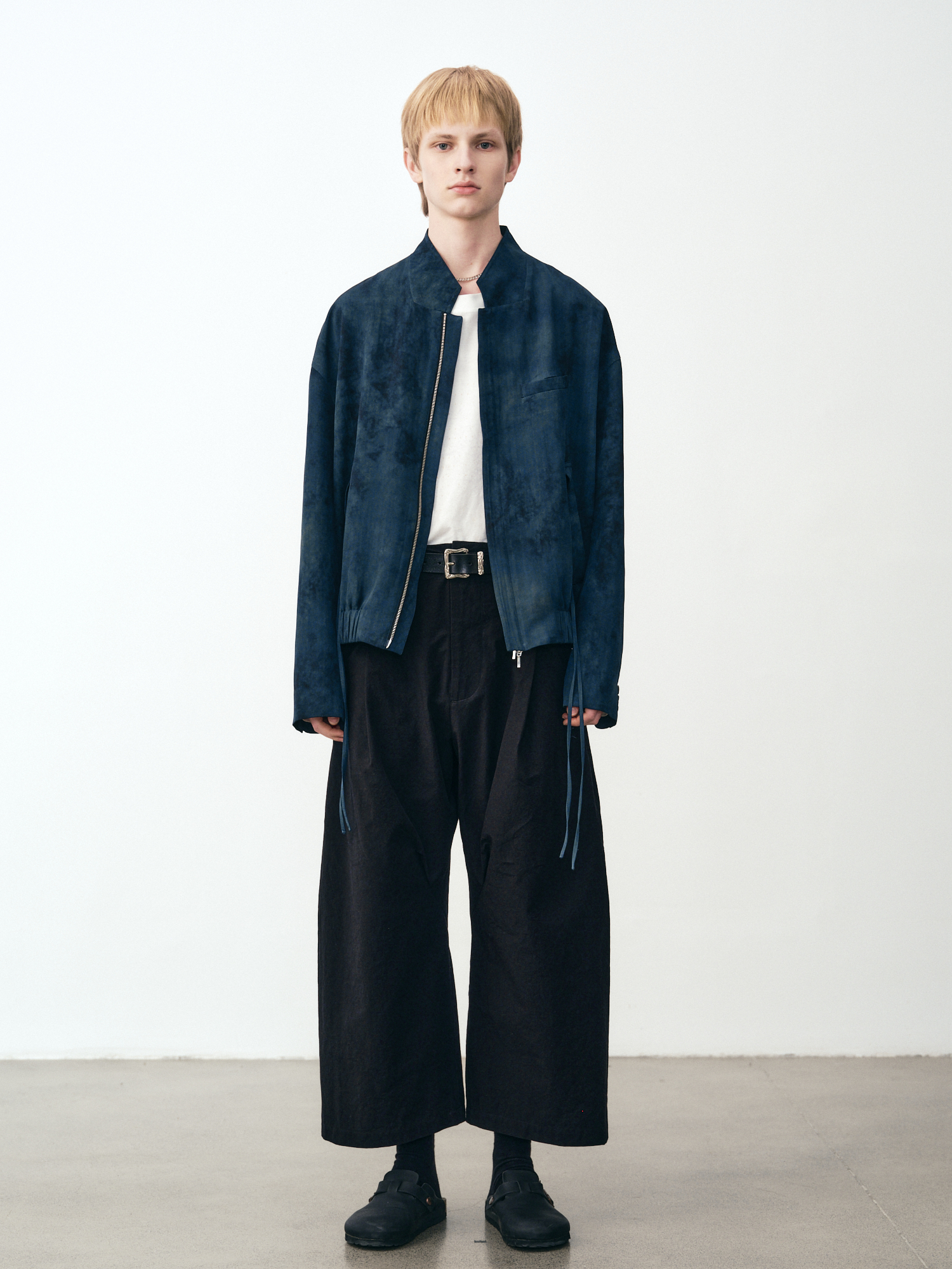 GRAINMUSTARD Pleated Wide-Leg Curved Cropped Pants-Pants-XS-Free Shipping Leatheretro