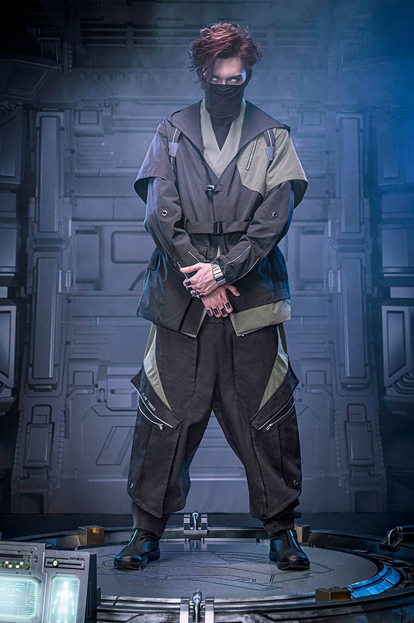 XIPHEVIL Blade Multi-Pocket Paneled Jogger Pants-Pants-XS-Free Shipping Leatheretro