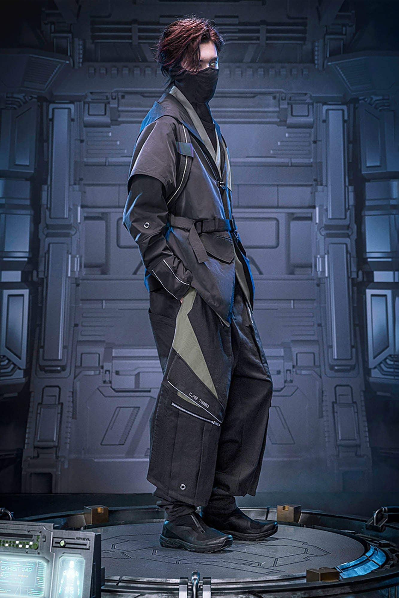 XIPHEVIL Blade Multi-Pocket Paneled Jogger Pants-Pants-XS-Free Shipping Leatheretro