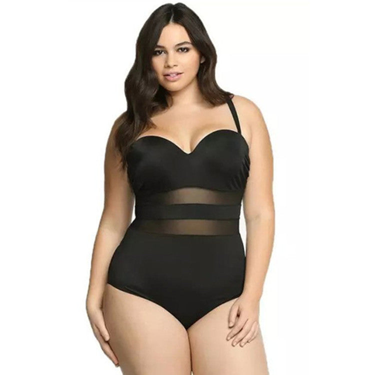 Sexy Backless Plus Sizes One Piece Women Swimwear-Swimwear-White-L-Free Shipping Leatheretro