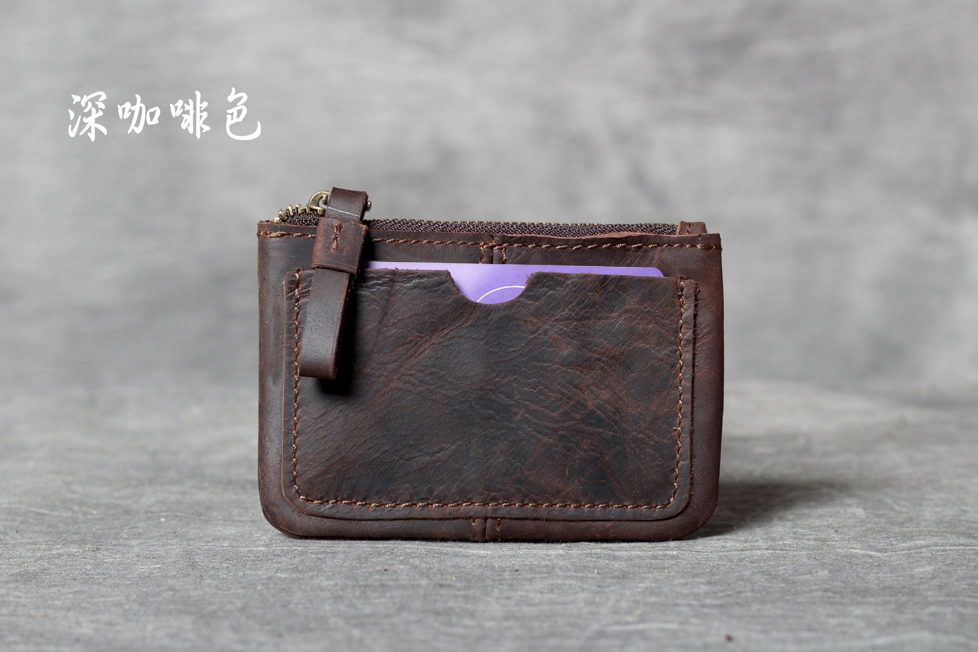 Vintage Leather Card Wallet for Men & Women-Handbags, Wallets & Cases-Black-Free Shipping Leatheretro