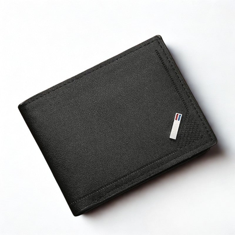 Luxury Handmade Leather Bifold Wallet - Vintage Premium Money Bag-Wallets & Money Clips-Black-Free Shipping Leatheretro