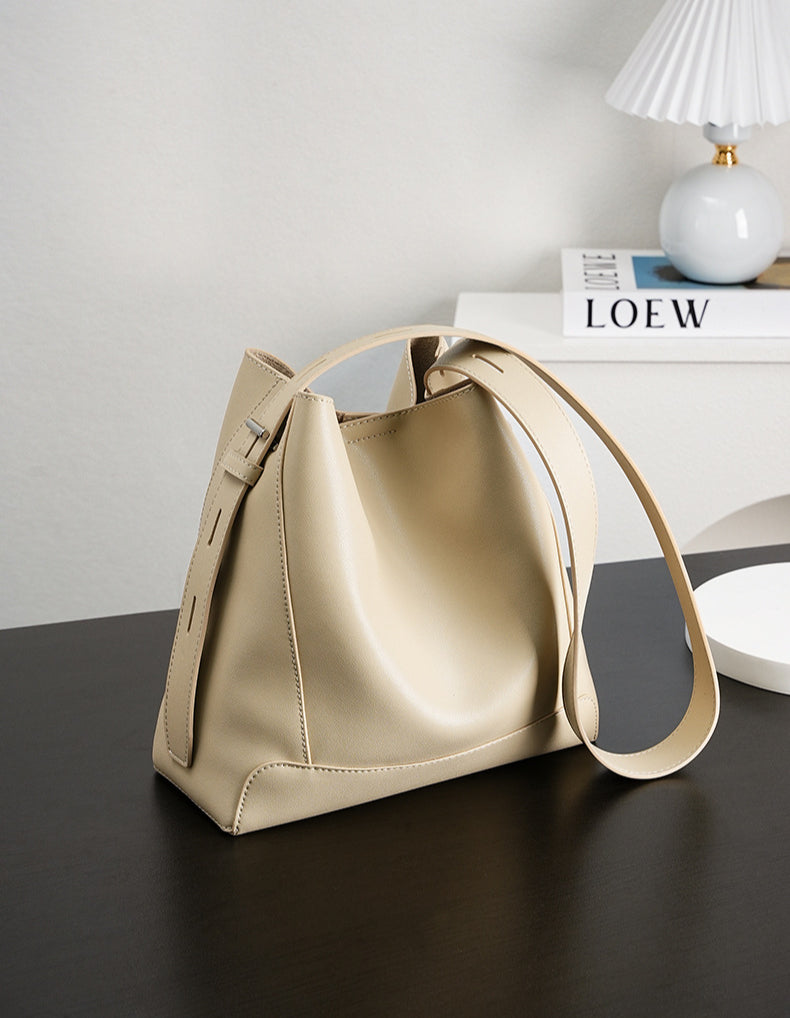 Premium Genuine Leather Crossbody Bag – Versatile Large Capacity Tote for Work & Travel-crossbody bags-Brown-Free Shipping Leatheretro