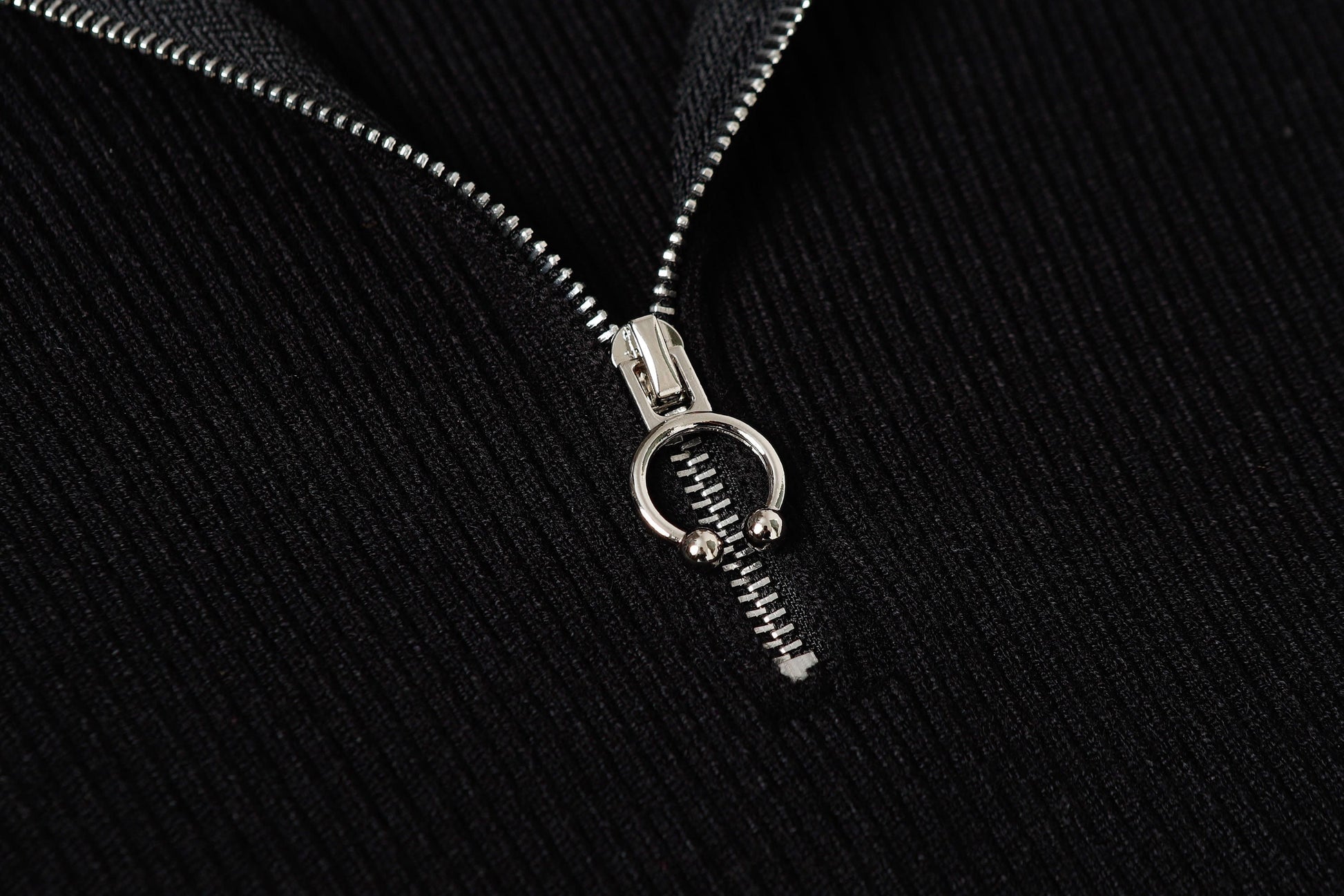 CLP Raglan Half-Zip Ribbed Slim Sweater-Sweater-M-Free Shipping Leatheretro