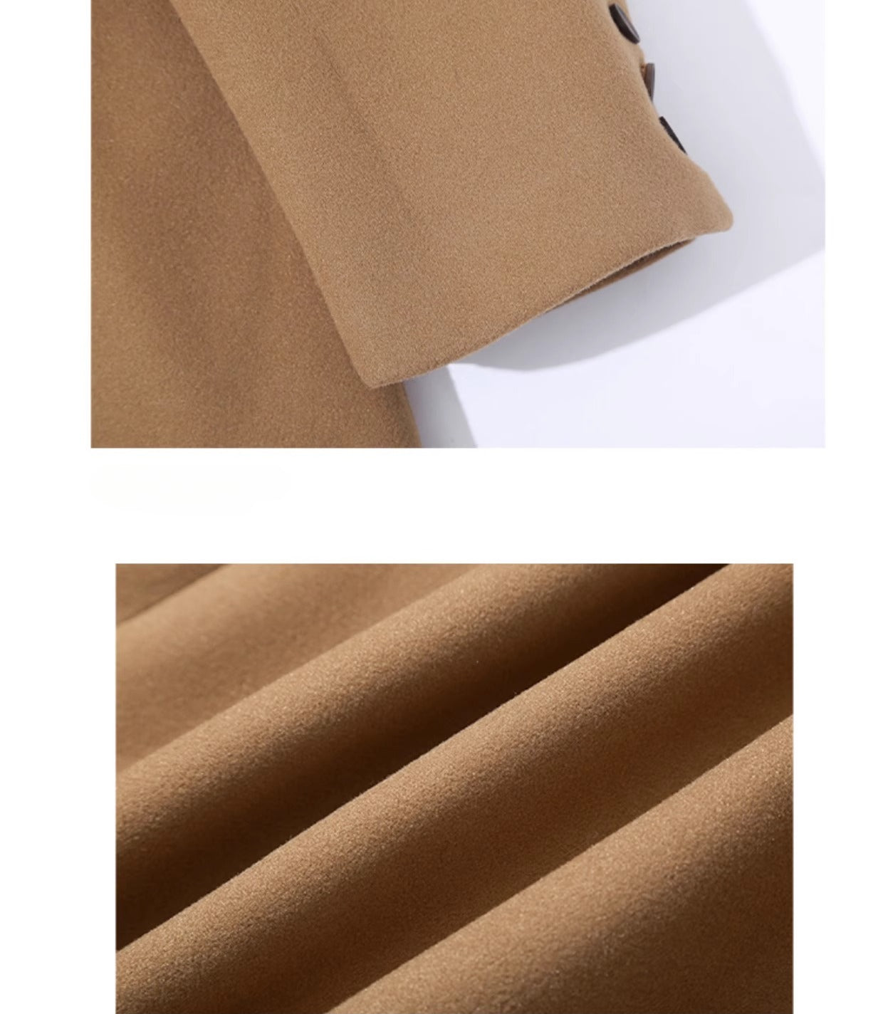 CLP Men's Oversized Wool Trench Coat-Coats & Jackets-Black-M-Free Shipping Leatheretro