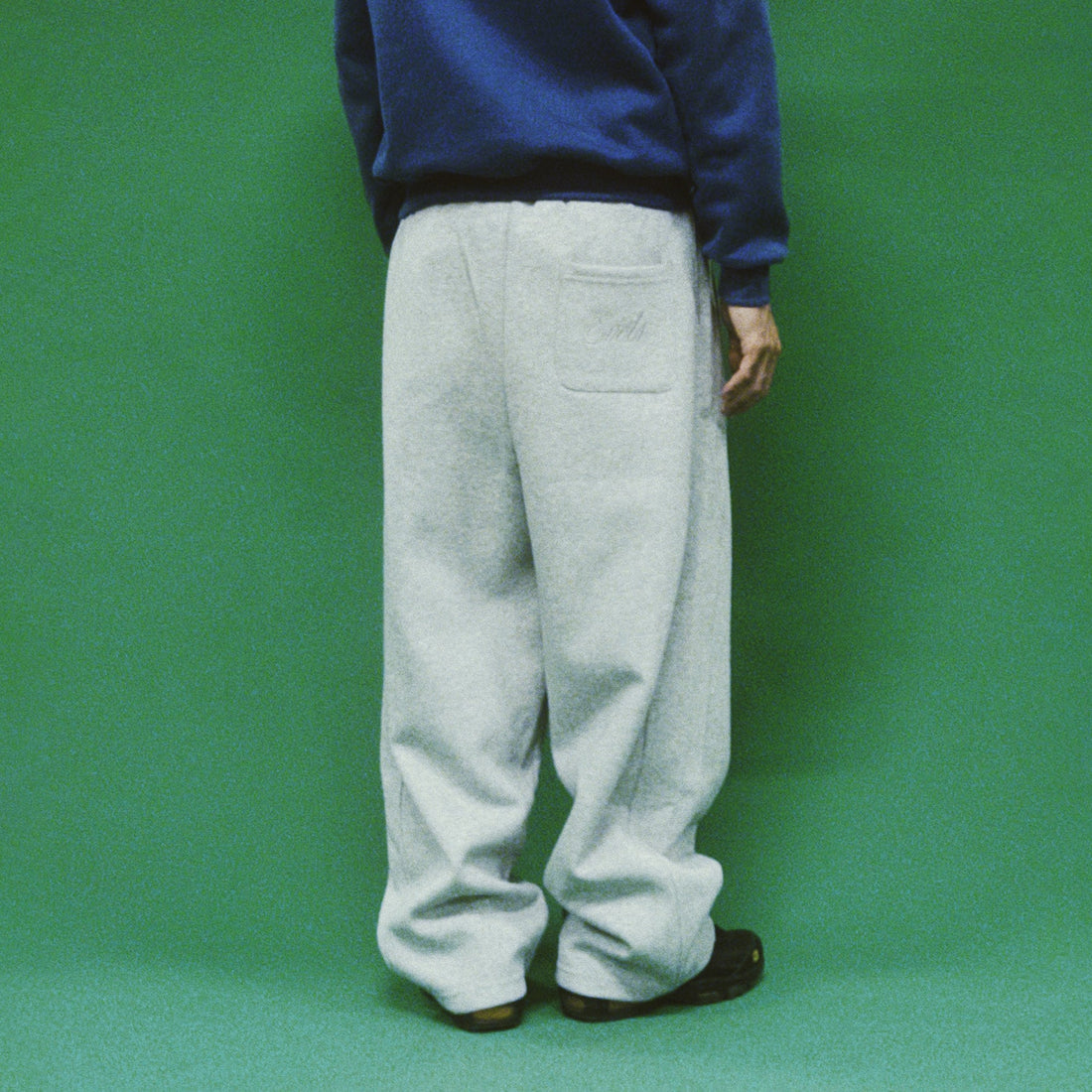 EVETS Embroidered Essential Straight Sweatpants-Pants-S-Free Shipping Leatheretro