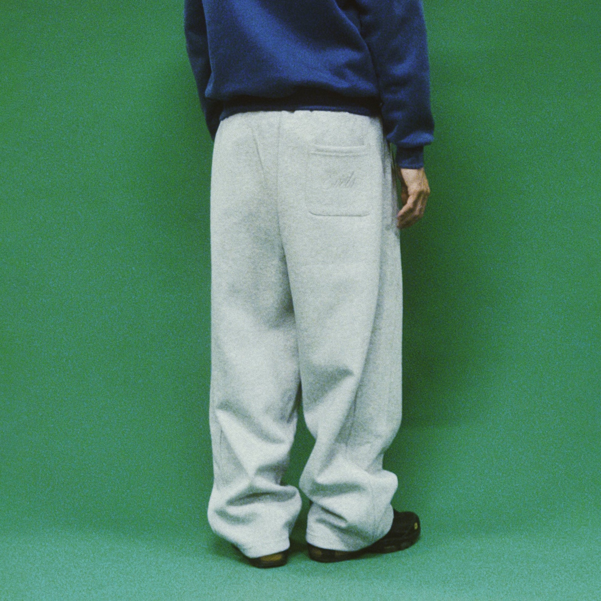 EVETS Embroidered Essential Straight Sweatpants-Pants-S-Free Shipping Leatheretro