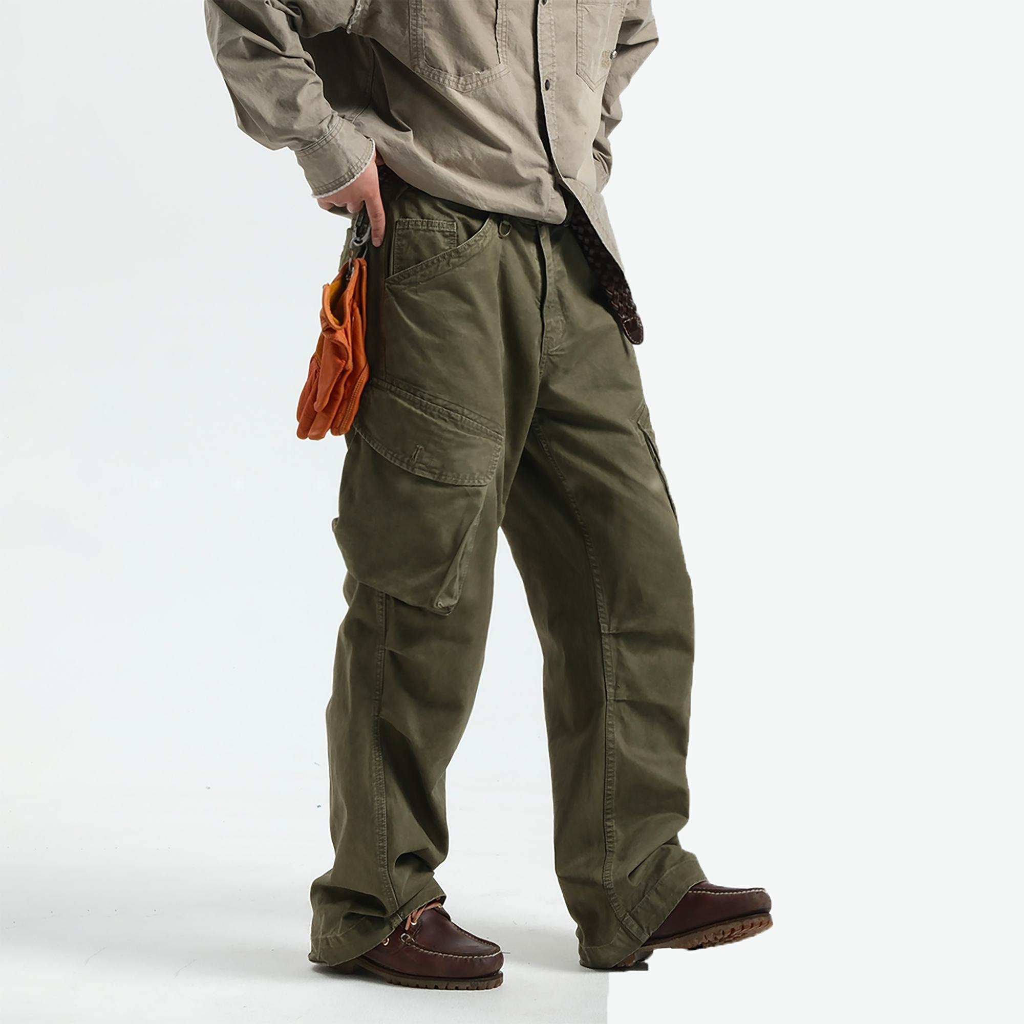 NEIGBORL Large Utility Pockets Cargo Pants-Pants-S-Blue-Free Shipping Leatheretro