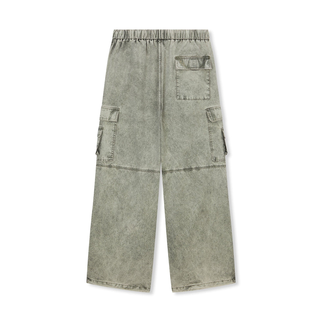 BONELESS Washed Pleated-Knee Drawstring Cargo Pants-Pants-S-Free Shipping Leatheretro