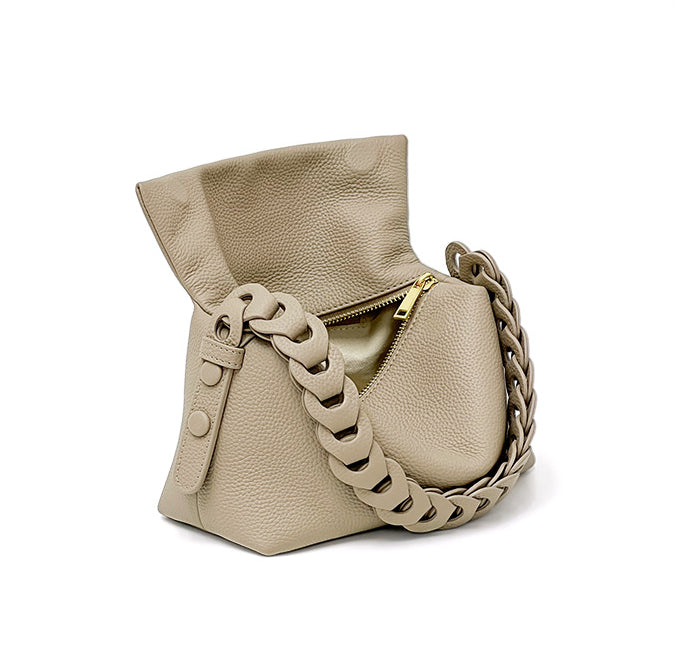 Women's Genuine Top-Grain Leather Underarm Bag-Tote Bags-black-Free Shipping Leatheretro