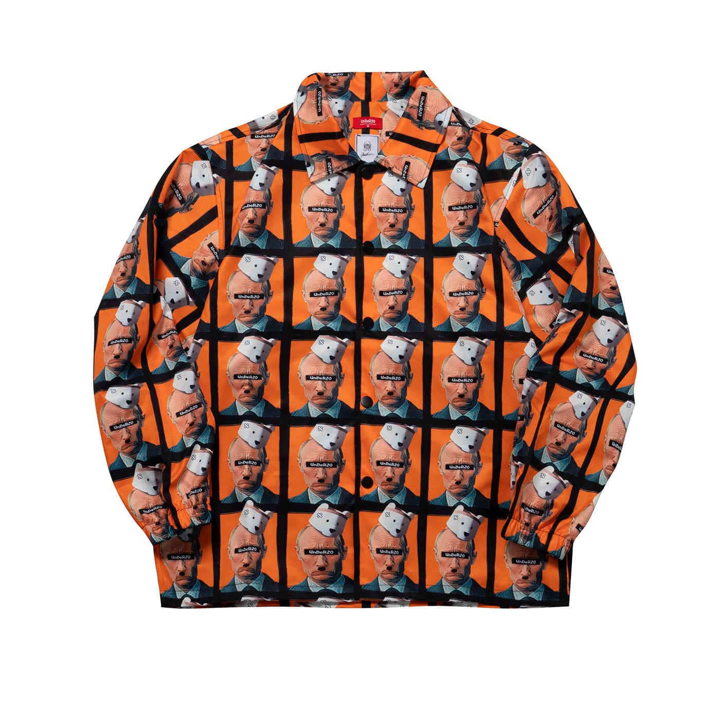 UNDER20 Paper Polar Bear Elder Coach Jacket-Jacket-XS-Free Shipping Leatheretro