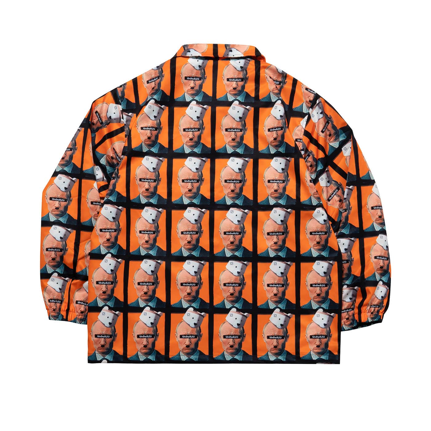 UNDER20 Paper Polar Bear Elder Coach Jacket-Jacket-XS-Free Shipping Leatheretro