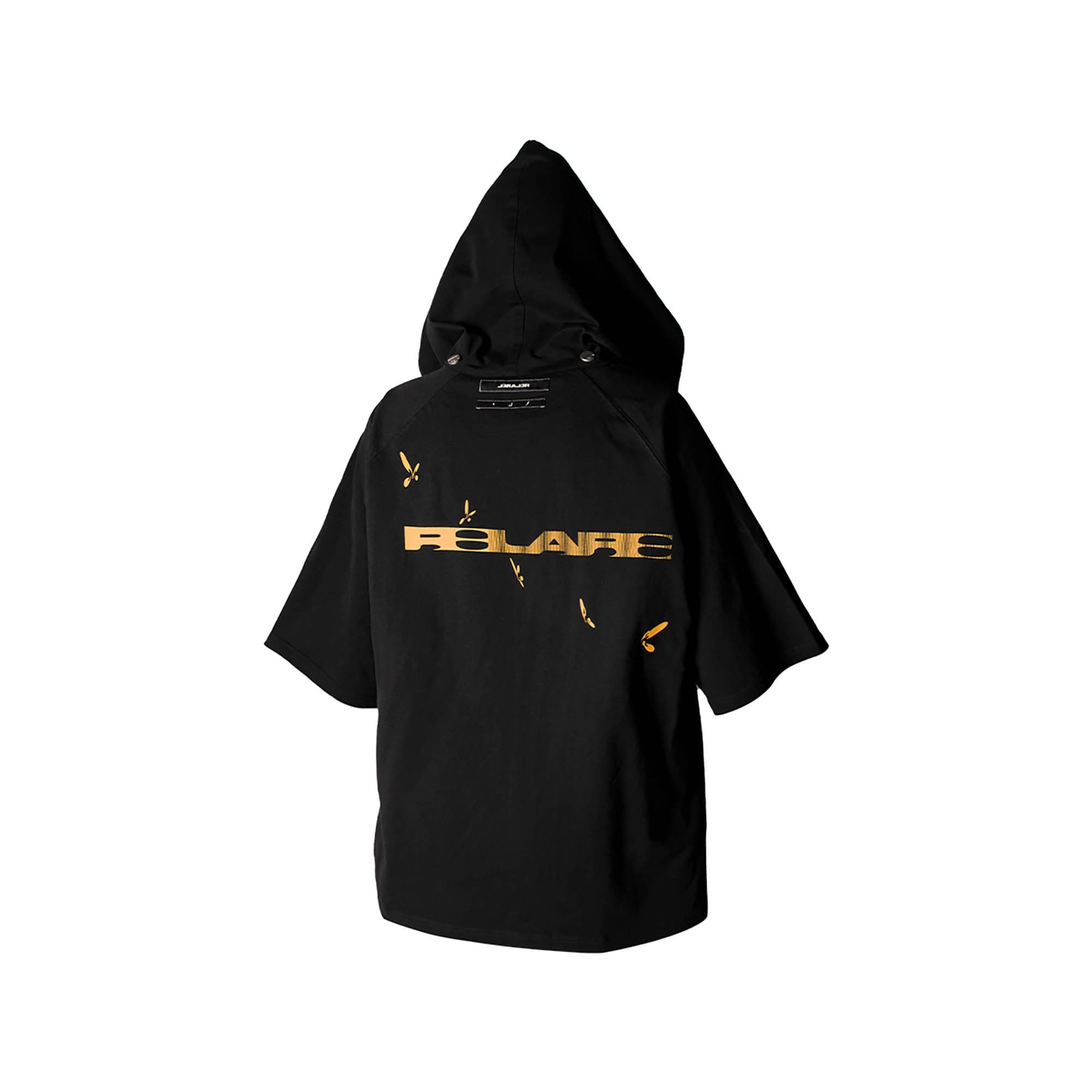 RELABEL Detachable Hood Raglan T-Shirt-T Shirt-XS-With Graphics-Free Shipping Leatheretro