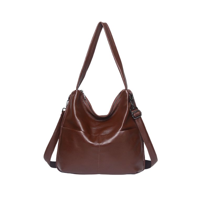 Korean Casual Large Capacity Women's Shoulder Bag-Handbags-Brown-Free Shipping Leatheretro