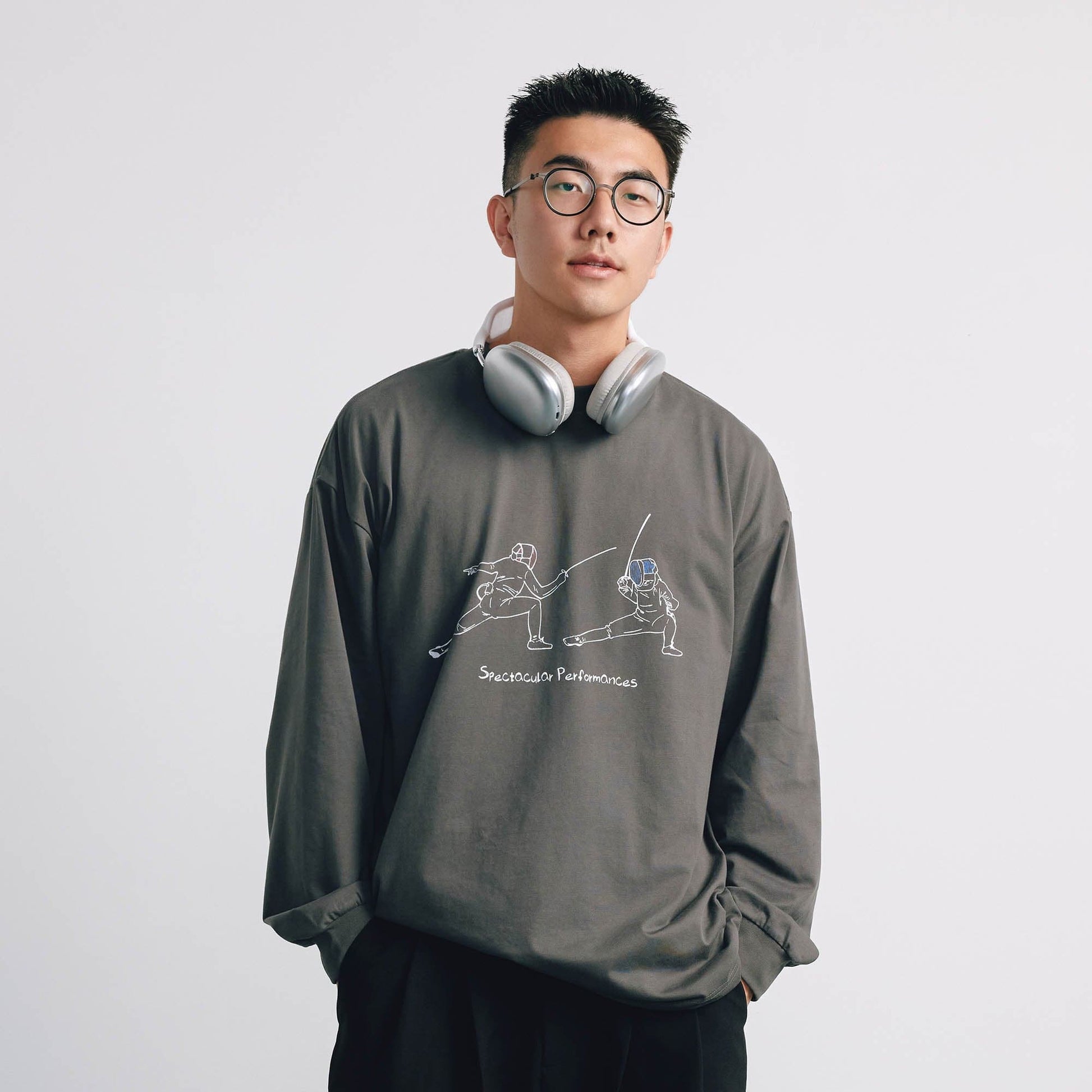 BANANA CLUB Racing Sorona Quick-Dry Training Long-Sleeve Tee-L/S Tee-XS-Grey-Free Shipping Leatheretro