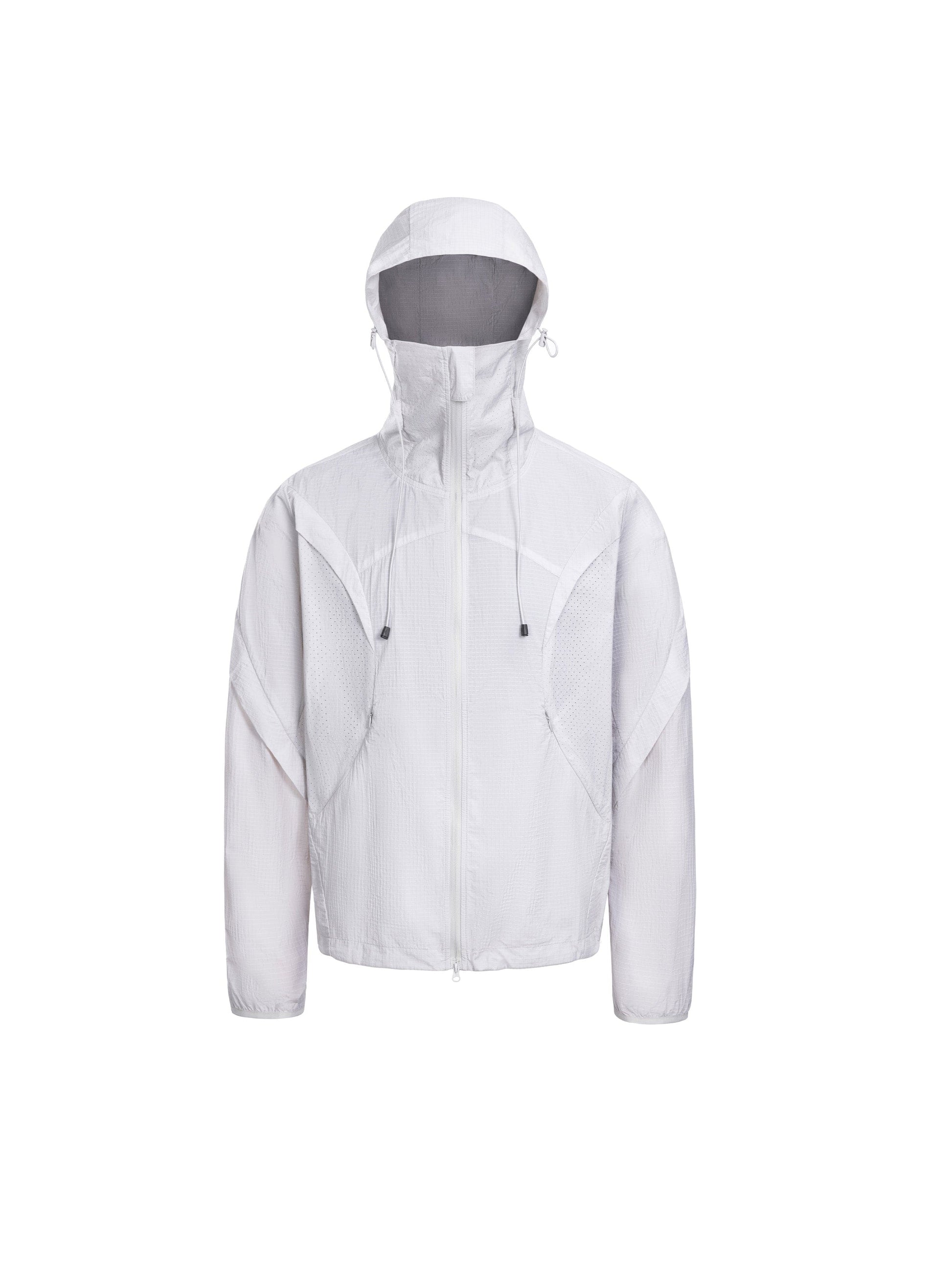 CATSSTAC Arc Panel Dual-Zip UV Protect Hooded Jacket-Jacket-Black-M-Free Shipping Leatheretro