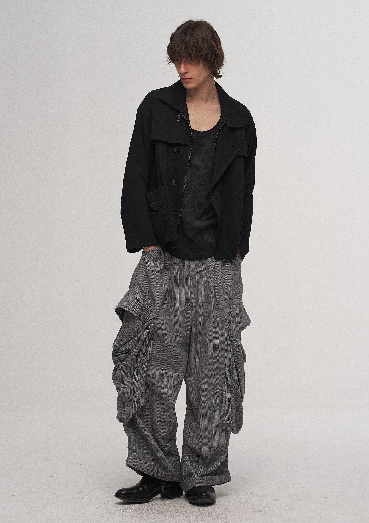ILNya Nieternite Nifutur Big Pockets Cotton-Linen Wide-Leg Pants-Pants-S (0)-Free Shipping Leatheretro