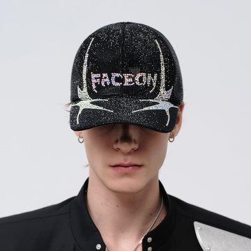 FACEONLAB Diamond Venom Gothic Cap-Hat, Cap, Beanie-One Size-Free Shipping Leatheretro