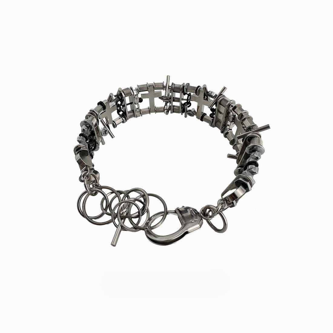 ILLUSORY Neo Era Cross Chocker-Necklace-One Size-Free Shipping Leatheretro