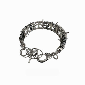 ILLUSORY Neo Era Cross Chocker-Necklace-One Size-Free Shipping Leatheretro