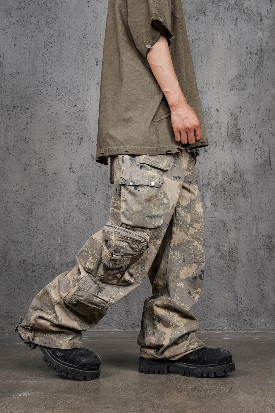 UNDERWATER Multi-Pocket Desert Cargo-Pants-S-Free Shipping Leatheretro