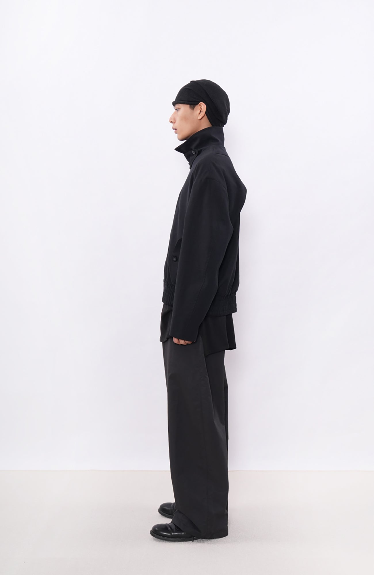 7440 37 1 Pleated Curved-Leg Pants-Pants-S (Preorder)-Free Shipping Leatheretro