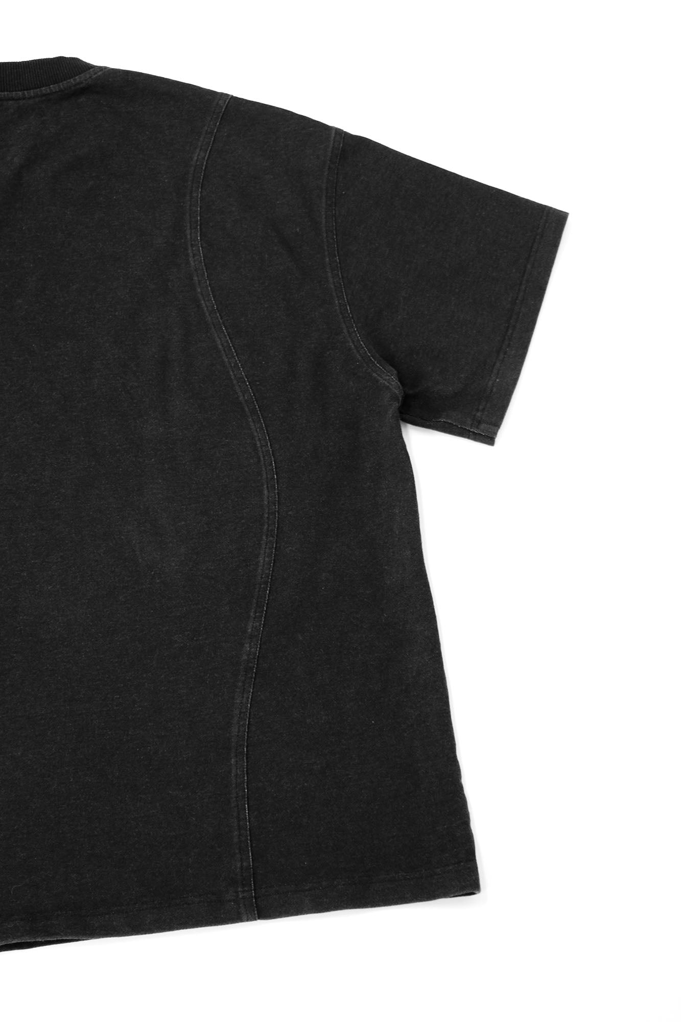 RELABEL Detachable Hood Washed Denim Tee-T Shirt-XS-Free Shipping Leatheretro