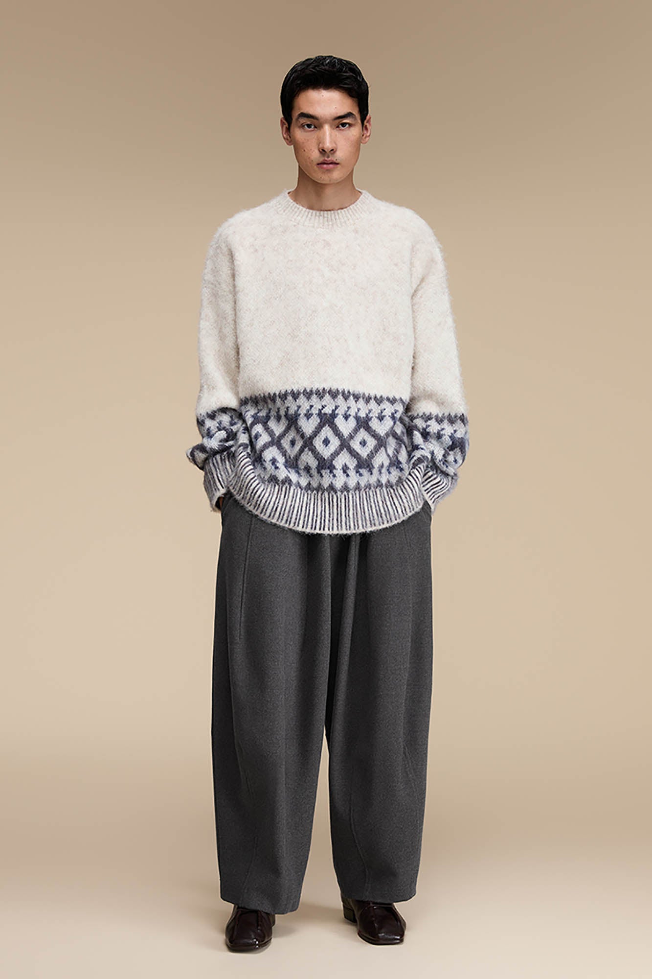 OPICLOTH Minimal Tapered Pants-Pants-S-Brown-Free Shipping Leatheretro