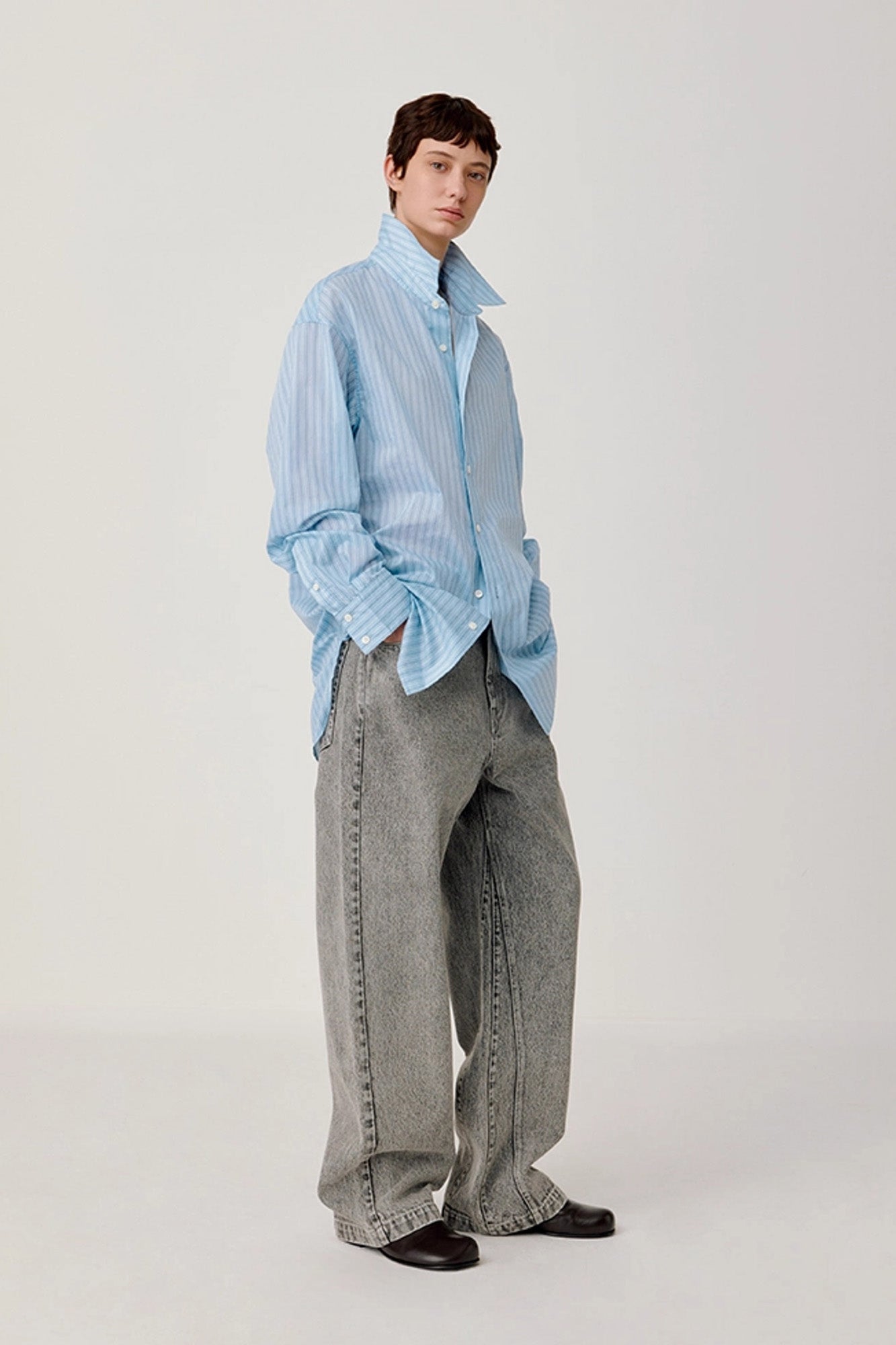 OPICLOTH Classic Striped Long Shirt-Shirt-XS-Free Shipping Leatheretro