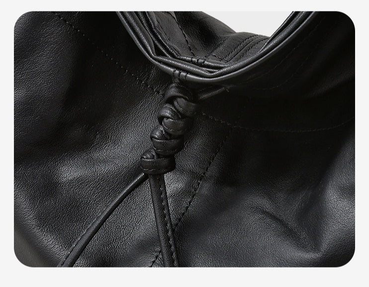 Genuine Leather Tote Bag Shoulder Bags for Women-Handbags-A-Free Shipping Leatheretro