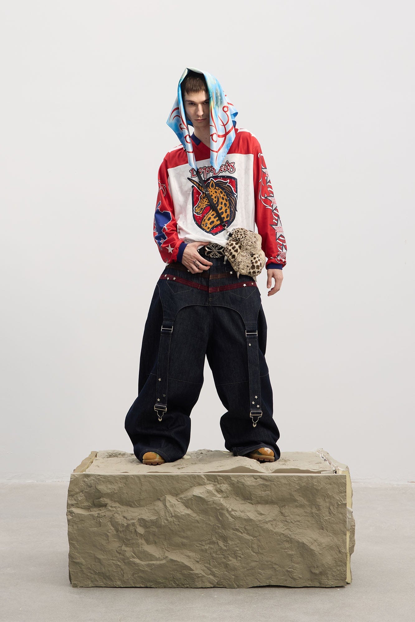 DND4DES Unicorn Rhinestone Hockey Jersey-L/S Tee-S (Preorder)-Free Shipping Leatheretro