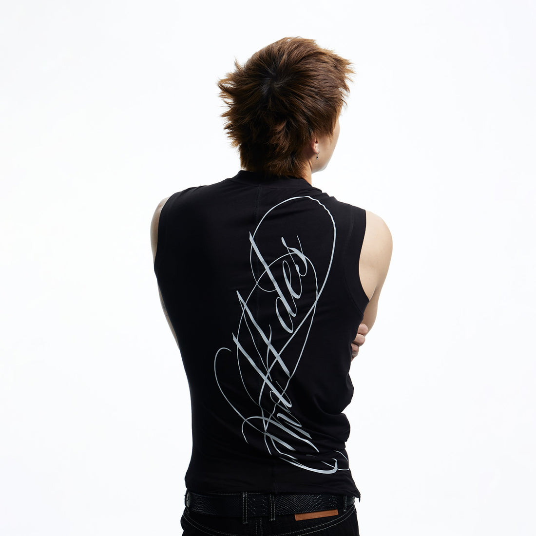 DND4DES Gothic Script Tank Top-Tank Top-S (Preorder)-Black-Free Shipping Leatheretro