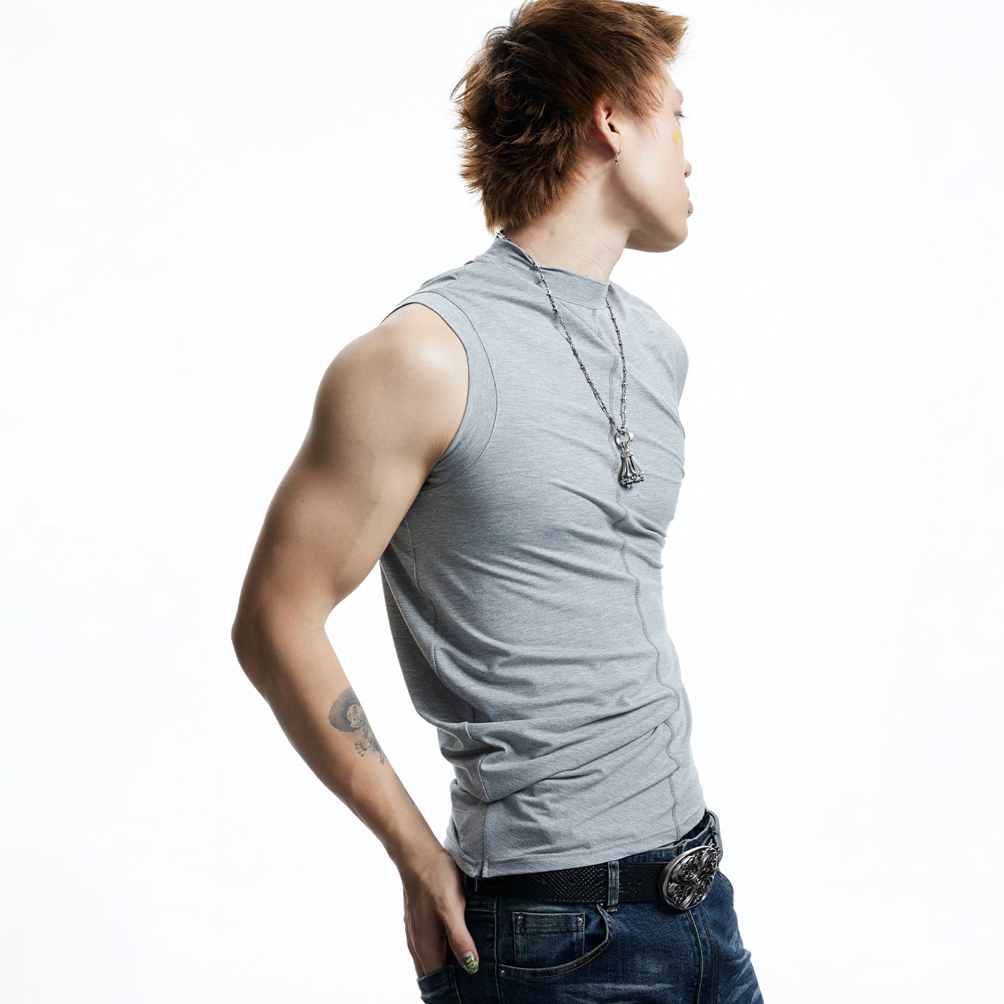 DND4DES Gothic Script Tank Top-Tank Top-S (Preorder)-Black-Free Shipping Leatheretro