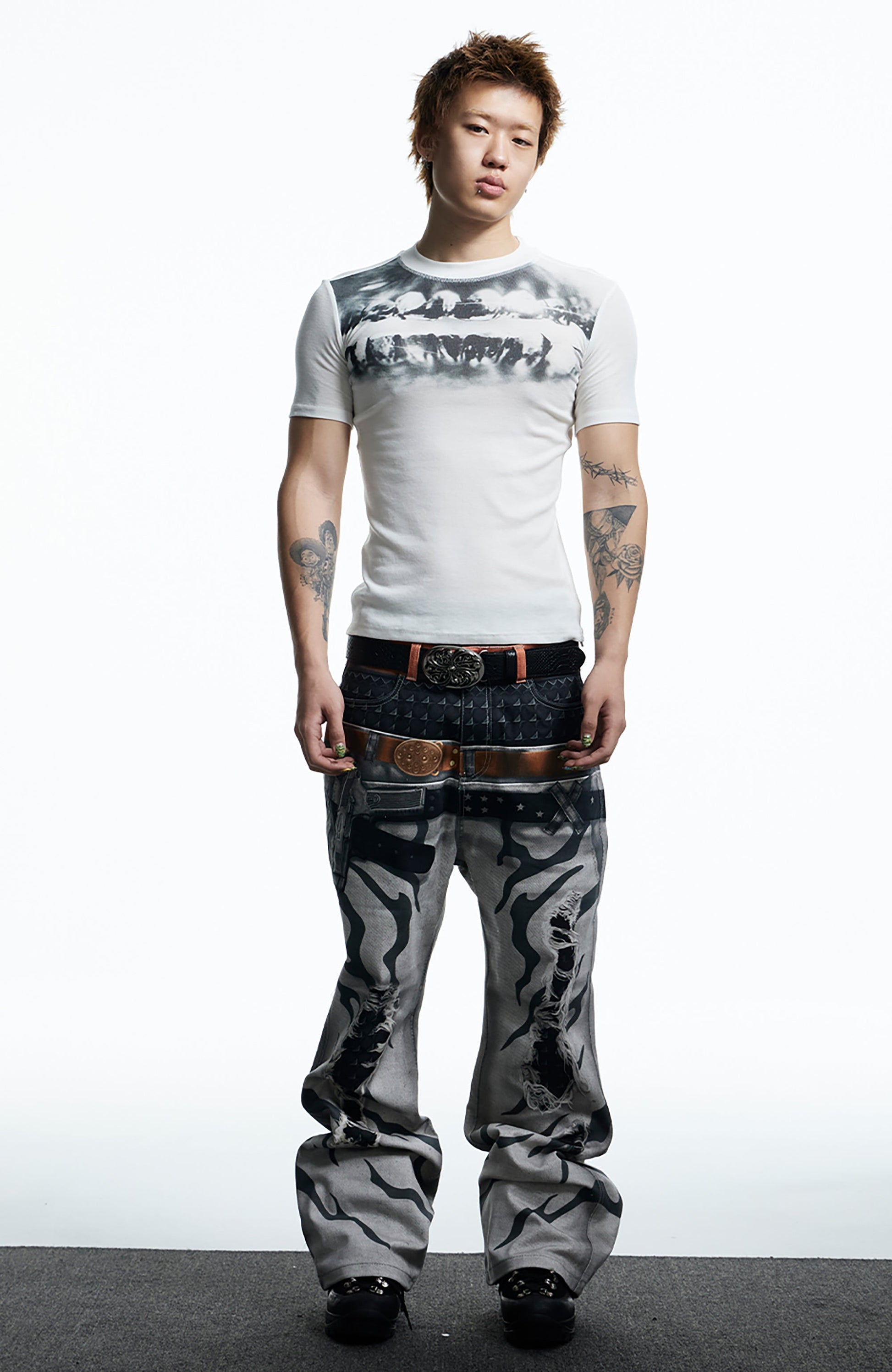 DND4DES Slim Opiate Teeth Graphic Tee-T Shirt-S-Free Shipping Leatheretro