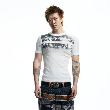 DND4DES Slim Opiate Teeth Graphic Tee-T Shirt-S-Free Shipping Leatheretro