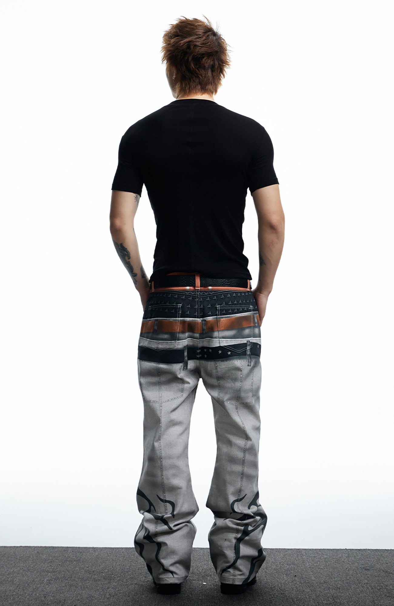 DND4DES Slim Bullet Graphic Wool-Blend Tee-T Shirt-S-Free Shipping Leatheretro