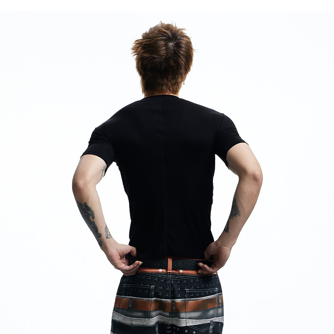 DND4DES Slim Bullet Graphic Wool-Blend Tee-T Shirt-S-Free Shipping Leatheretro
