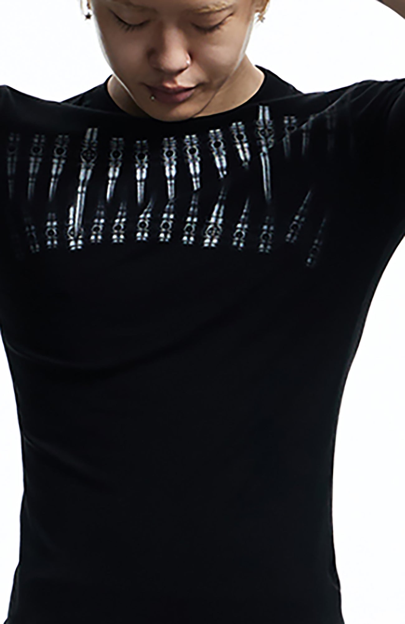 DND4DES Slim Bullet Graphic Wool-Blend Tee-T Shirt-S-Free Shipping Leatheretro